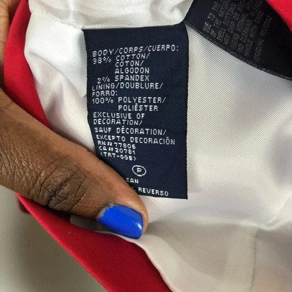 Hilfiger | Vintage Red Cotton Blazer - Picture 8 of 8